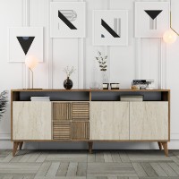 Dulăpior Hanah Home Milan Walnut/Travertine