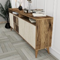 Dulăpior Hanah Home Milan Walnut/Travertine imaginea #4 — magazin online Desire.md
