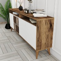 Dulăpior Hanah Home Milan Walnut/White imaginea #4 — magazin online Desire.md