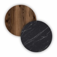 Dulăpior Hanah Home Elite 1618 Walnut/Black Marble imaginea #6 — magazin online Desire.md