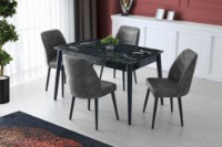 Комплект для столовой Hanah Home Dallas 527 V2 Anthracite фото №6 — интернет-магазин Desire.md