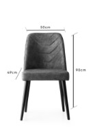 Комплект для столовой Hanah Home Dallas 527 V2 Anthracite фото №7 — интернет-магазин Desire.md