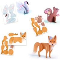 Set pentru creatie Djeco Multi Activity Sets: Fluffy Box (DJ09329) imaginea #4 — magazin online Desire.md