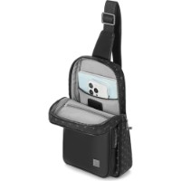 Geantă WiWU Master Fingerprint Lock Crossbody Bag Black imaginea #6 — magazin online Desire.md