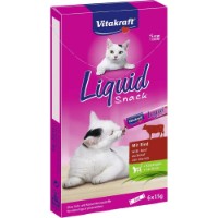 Snackuri pentru pisici Vitakraft Liquid Snack Beef 6x15g