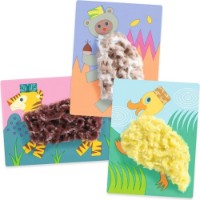 Set pentru creatie Djeco Wool & Velcro With Hats (DJ09127)