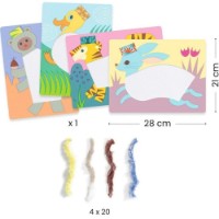 Set pentru creatie Djeco Wool & Velcro With Hats (DJ09127) imaginea #4 — magazin online Desire.md