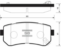 Set placute frână HI-Q SP1187 imaginea #2 — magazin online Desire.md