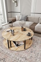 Журнальный столик Hanah Home Yin Yang 3 70 Oak фото №2 — интернет-магазин Desire.md
