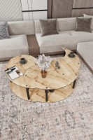 Журнальный столик Hanah Home Yin Yang 3 70 Oak фото №4 — интернет-магазин Desire.md