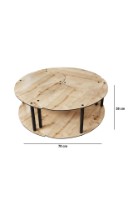 Журнальный столик Hanah Home Yin Yang 3 70 Oak фото №7 — интернет-магазин Desire.md