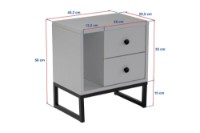 Noptieră Hanah Home Glimmer Atlantic Pine/Black imaginea #8 — magazin online Desire.md