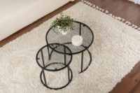 Set măsuţe cafea Hanah Home Black-Grey 60 42 imaginea #4 — magazin online Desire.md