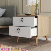 Noptieră Hanah Home Versa-Ce 3636 Oak/White imaginea #2 — magazin online Desire.md