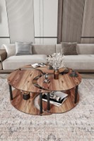 Журнальный столик Hanah Home Yin Yang 3 70 Walnut
