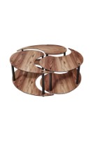 Журнальный столик Hanah Home Yin Yang 3 70 Walnut фото №4 — интернет-магазин Desire.md