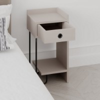 Noptieră Hanah Home Sirius Right Light Mocha imaginea #3 — magazin online Desire.md