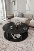 Журнальный столик Hanah Home Yin Yang 3 70 Black фото №2 — интернет-магазин Desire.md
