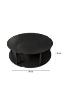 Журнальный столик Hanah Home Yin Yang 3 70 Black фото №7 — интернет-магазин Desire.md