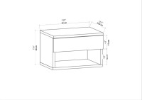 Noptieră Hanah Home Jamot Anthracite imaginea #6 — magazin online Desire.md