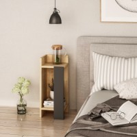 Noptieră Hanah Home Elos Left Oak/Anthracite