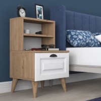 Noptieră Hanah Home BD105 Walnut imaginea #2 — magazin online Desire.md
