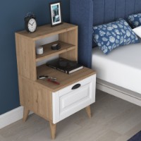 Noptieră Hanah Home BD105 Walnut imaginea #3 — magazin online Desire.md