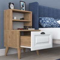 Noptieră Hanah Home BD105 Walnut imaginea #4 — magazin online Desire.md
