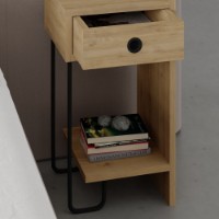 Noptieră Hanah Home Sirius Right Oak imaginea #2 — magazin online Desire.md