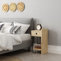 Noptieră Hanah Home Sirius Right Oak imaginea #8 — magazin online Desire.md