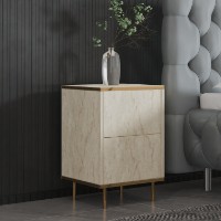 Noptieră Hanah Home Imaj Travertine/Gold imaginea #2 — magazin online Desire.md