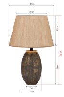 Veioză birou Opviq TM169 Brown/Gold imaginea #4 — magazin online Desire.md