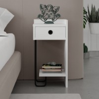 Noptieră Hanah Home Sirius Right White imaginea #1 — magazin online Desire.md