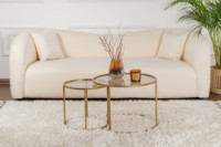 Набор журнальных столиков Hanah Home Aurum 60 42 Gold/Bronze фото №2 — интернет-магазин Desire.md