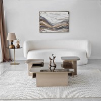 Măsuţă cafea Hanah Home Jazz Beige/Bronze