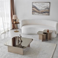 Măsuţă cafea Hanah Home Jazz Beige/Bronze imaginea #4 — magazin online Desire.md