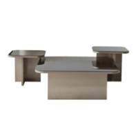 Măsuţă cafea Hanah Home Jazz Beige/Bronze imaginea #7 — magazin online Desire.md