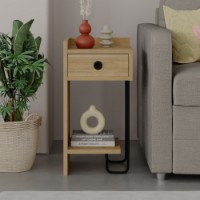 Noptieră Hanah Home Sirius Left Oak v2