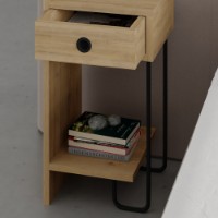 Noptieră Hanah Home Sirius Left Oak v2 imaginea #3 — magazin online Desire.md