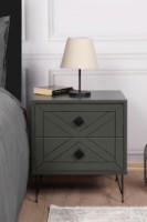 Noptieră Hanah Home Luna Anthracite