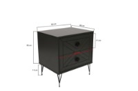 Noptieră Hanah Home Luna Anthracite imaginea #13 — magazin online Desire.md