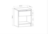 Noptieră Hanah Home Sheridan Anthracite imaginea #6 — magazin online Desire.md