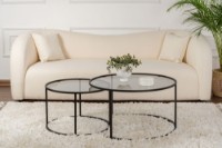 Set măsuţe cafea Hanah Home Black-Grey 80 60 imaginea #2 — magazin online Desire.md
