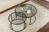 Set măsuţe cafea Hanah Home Black-Grey 80 60 imaginea #4 — magazin online Desire.md