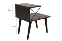 Noptieră Hanah Home Cross Anthracite imaginea #11 — magazin online Desire.md