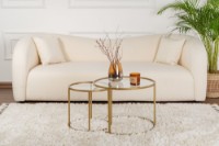 Set măsuţe cafea Hanah Home Gold-Transparent 60 42 imaginea #2 — magazin online Desire.md