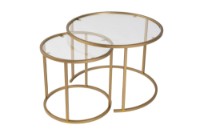Set măsuţe cafea Hanah Home Gold-Transparent 60 42 imaginea #6 — magazin online Desire.md