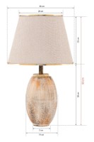 Veioză birou Opviq TM276 Cream/Gold imaginea #5 — magazin online Desire.md