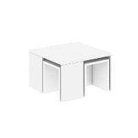 Набор журнальных столиков Hanah Home Ortanca White фото №5 — интернет-магазин Desire.md