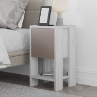 Noptieră Hanah Home Ema White/Light Mocha imaginea #1 — magazin online Desire.md
